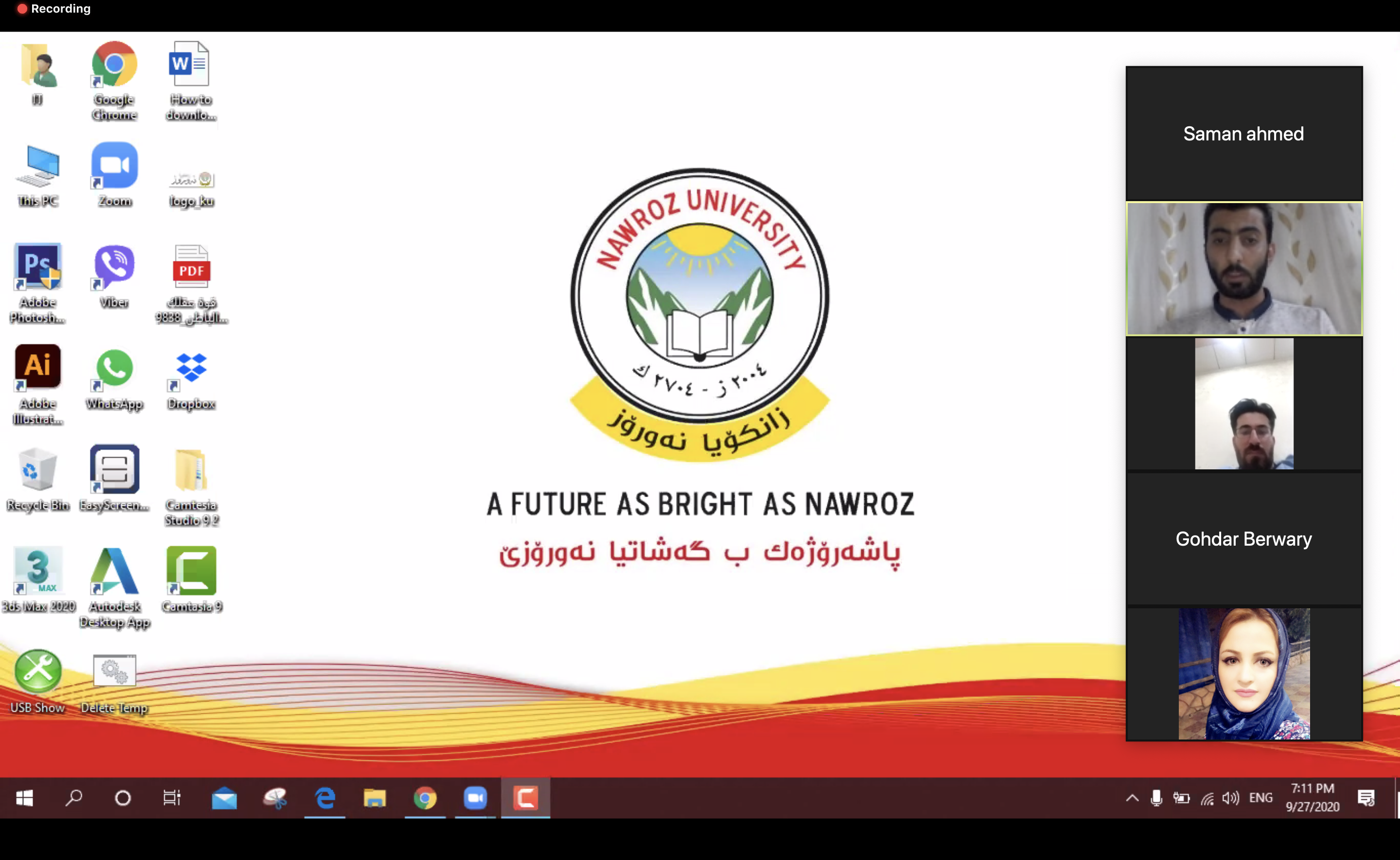 participation of Engineering College Staff in the Course of How Recording Audio With Powerpoint (PPT).