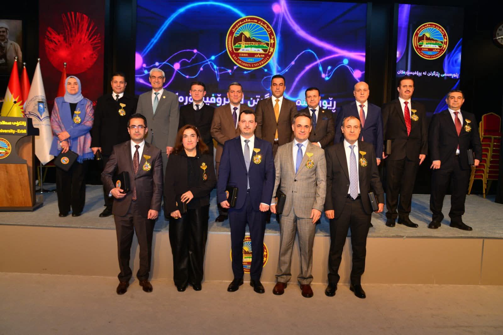 Salahaddin University Honors a Professor from Nawroz University