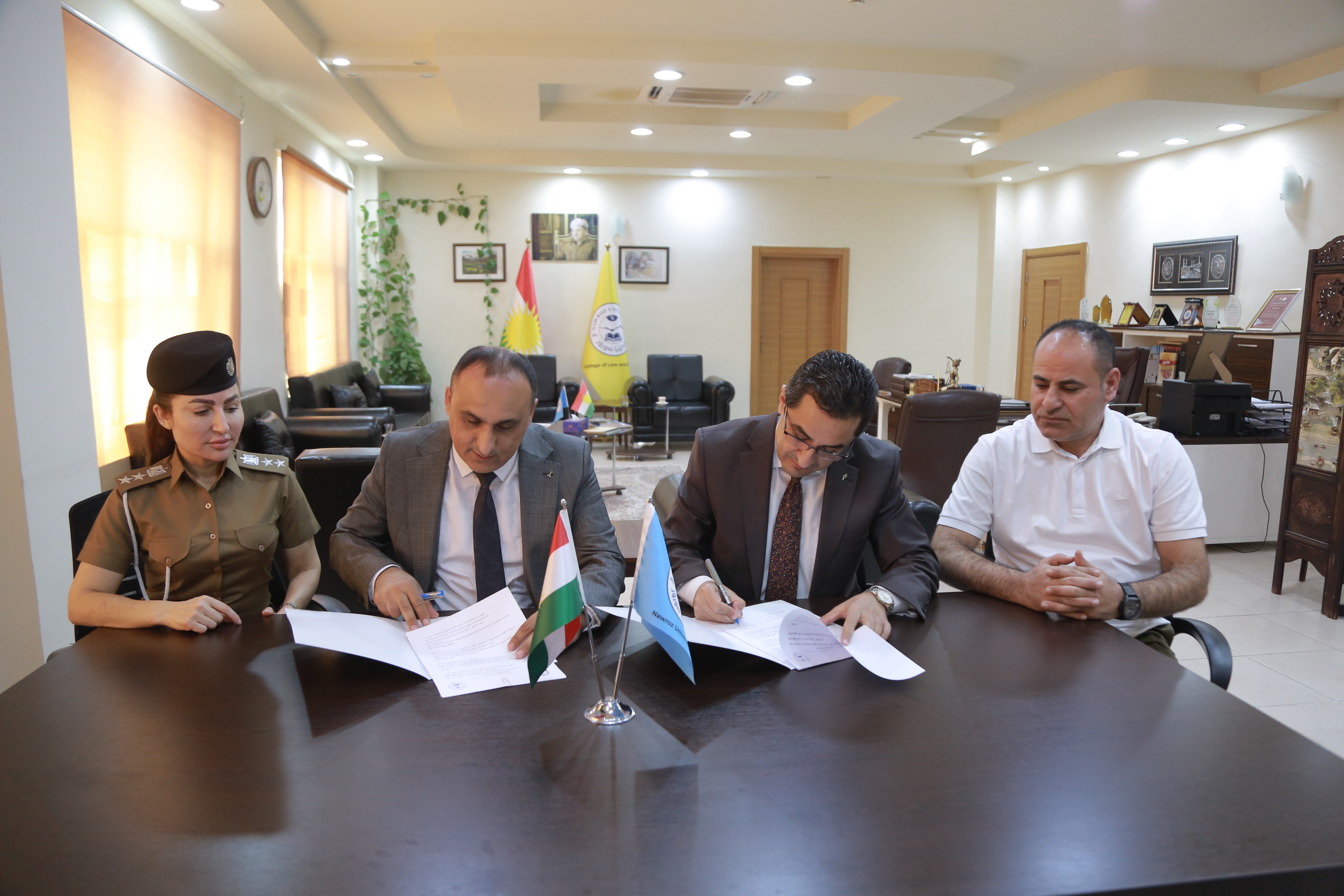 Nawroz University Signs MoU with the Directorate for Combating Violence Against Women and Families in Duhok